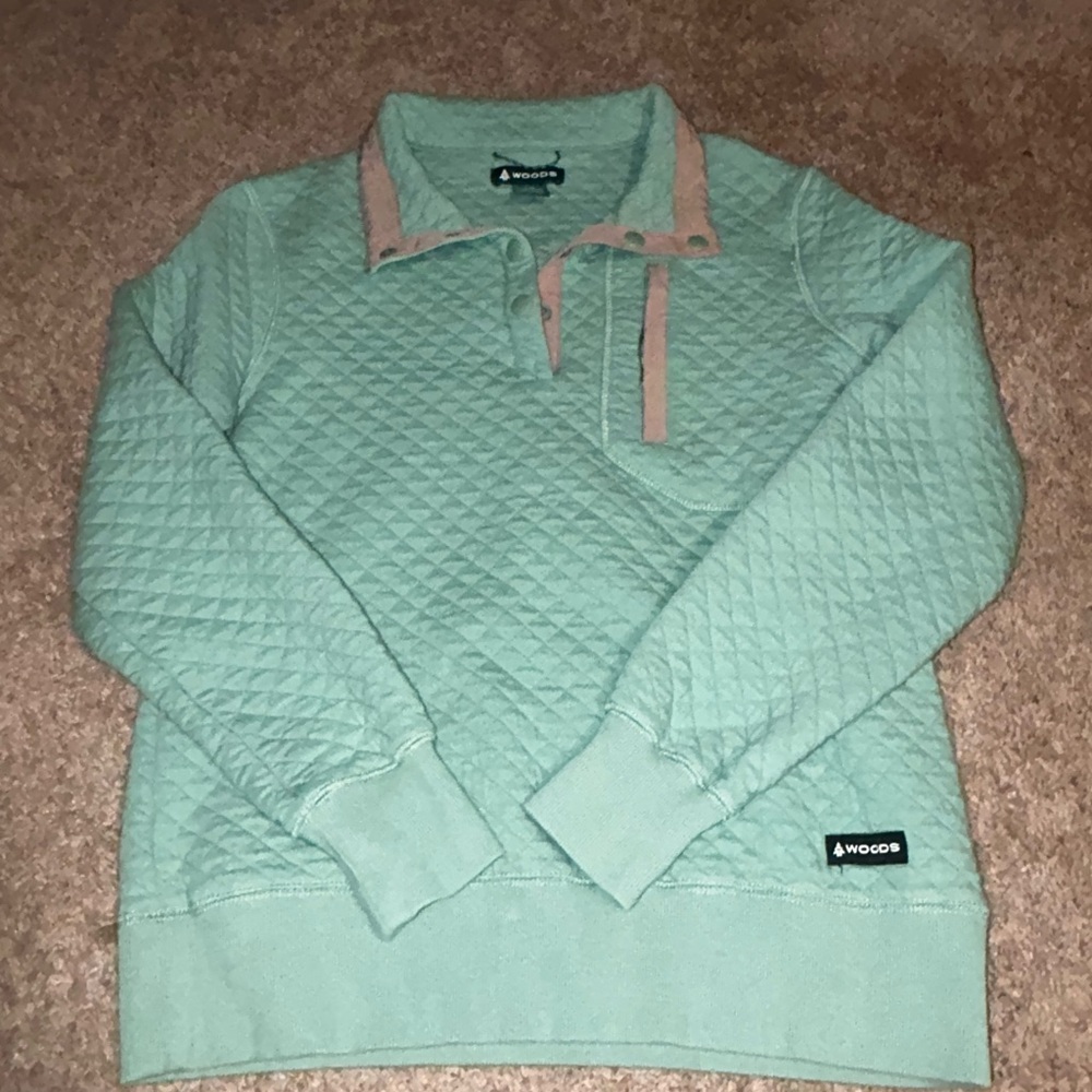 Woods Farnham Quilted Pullover size small